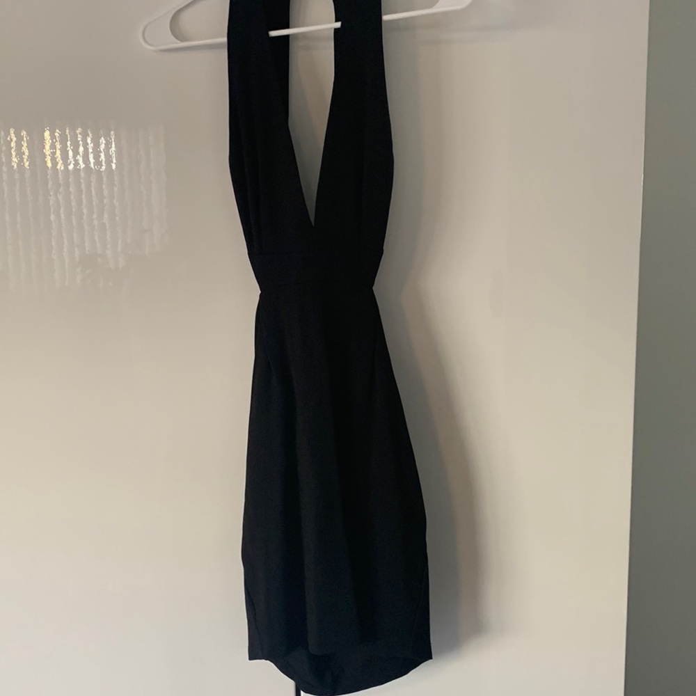 Black cut out dress